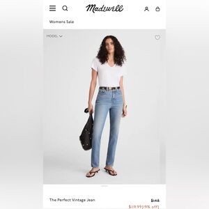 Madewell Women's Light Blue Straight Leg Jeans